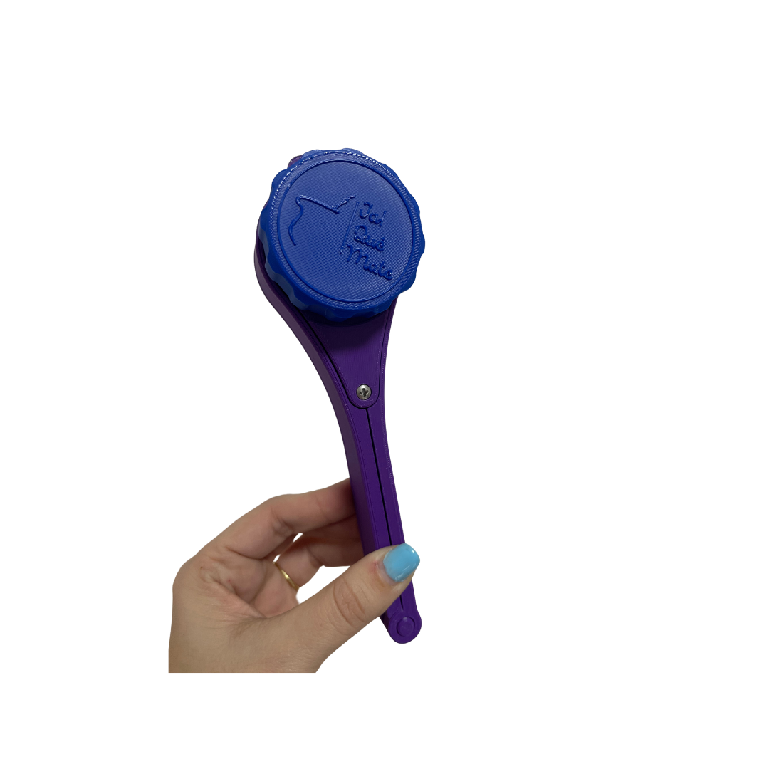 CLIP MATERO CON RELIEVE - CLIP COLOR VIOLETA