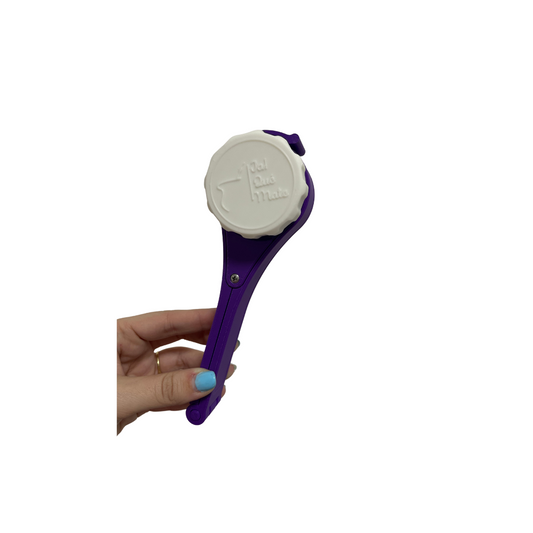 CLIP MATERO CON RELIEVE - CLIP COLOR VIOLETA