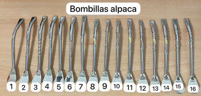 Bombillas de alpaca