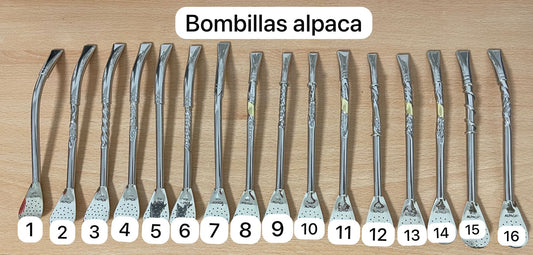 Bombillas de alpaca