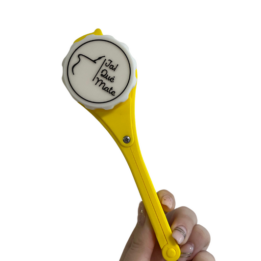 CLIP MATERO CON RELIEVE - CLIP COLOR AMARILLO
