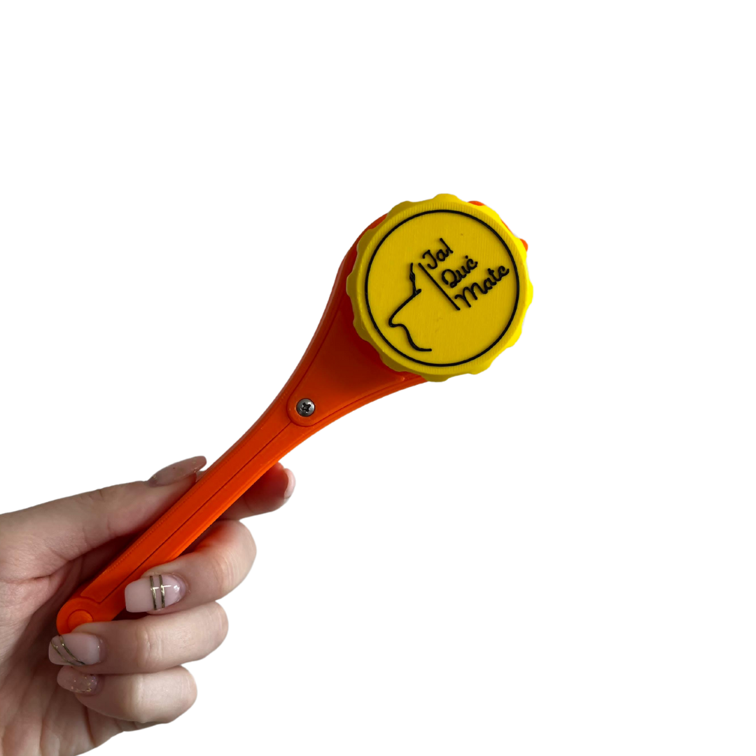 CLIP MATERO CON RELIEVE - CLIP COLOR NARANJA